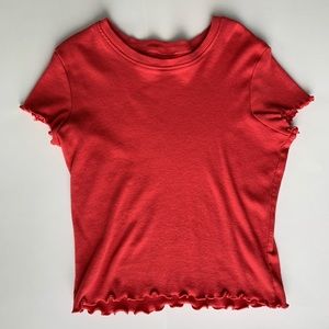 BRANDY MELVILLE RED CROP TOP